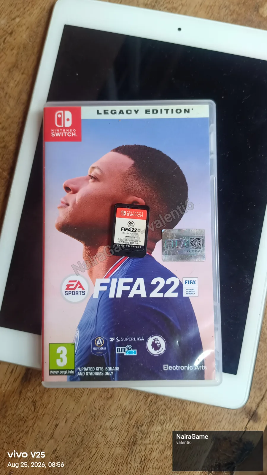 FIFA 22 switch Game card